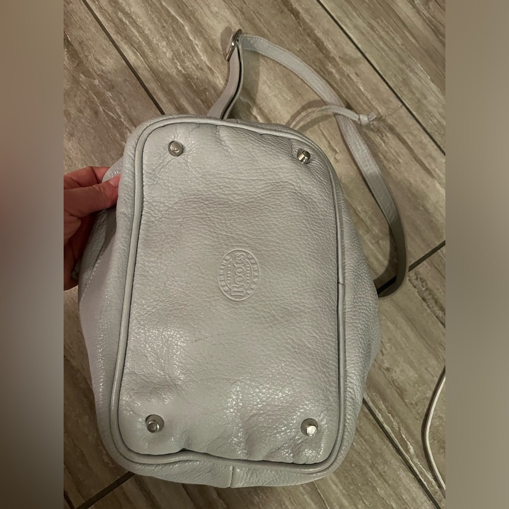 ROOTS Grey Drawstring Crossbody - Picture 2 of 7